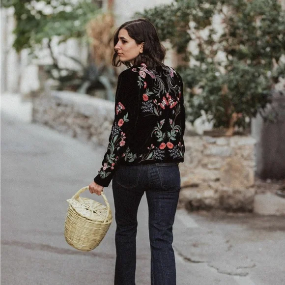 Zara Floral Embroidered Blazer - Picture 4 of 13